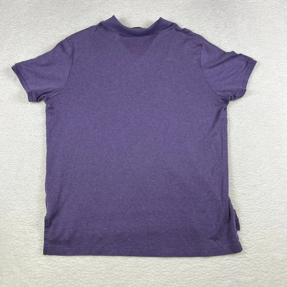 Polo Ralph Lauren Shirt Mens XXL Purple Short Sleeve Logo Preppy Pony Cotton